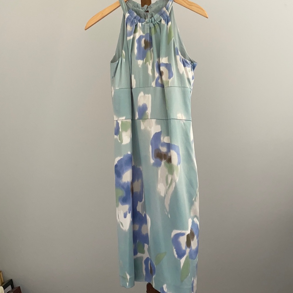 Ann Taylor silk halter dress